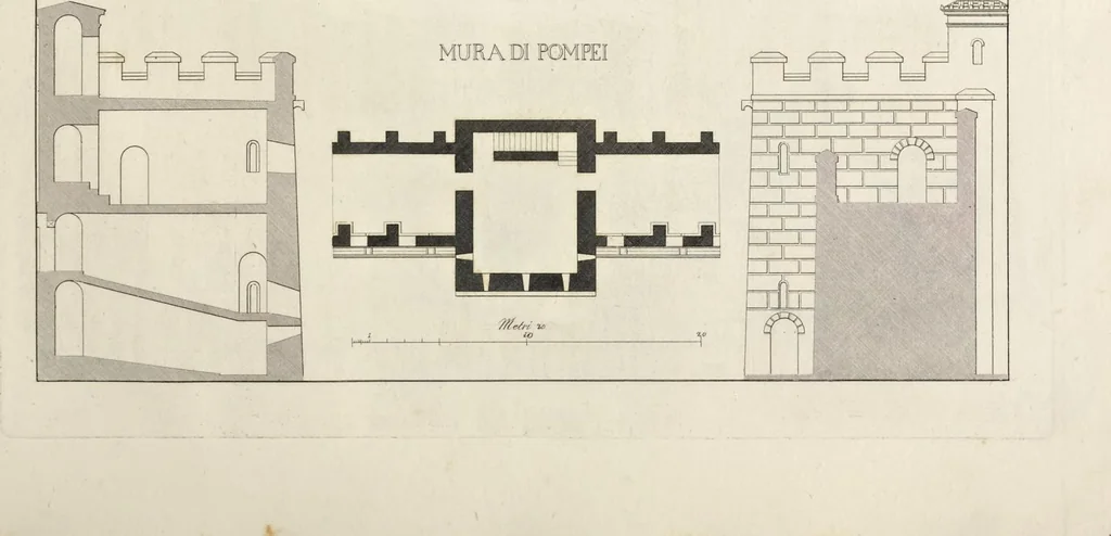 An illustration from L'architettura antica descritta e dimostrata coi monumenti ... : opera divisa in tre sezioni risguardanti la storia, la teorica, e le pratiche dell' architettura egiziana, greca e romana, 1830, leaf 20