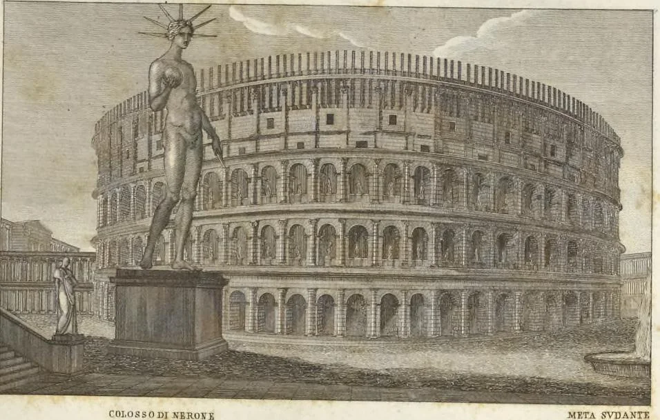 An illustration from L'architettura antica descritta e dimostrata coi monumenti ... : opera divisa in tre sezioni risguardanti la storia, la teorica, e le pratiche dell' architettura egiziana, greca e romana, 1830, leaf 280