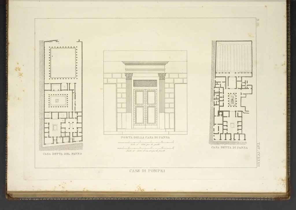 An illustration from L'architettura antica descritta e dimostrata coi monumenti ... : opera divisa in tre sezioni risguardanti la storia, la teorica, e le pratiche dell' architettura egiziana, greca e romana, 1830, leaf 238