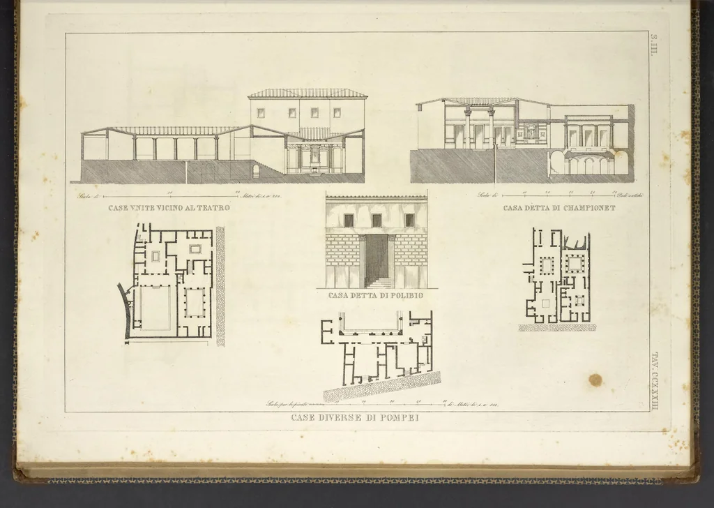 An illustration from L'architettura antica descritta e dimostrata coi monumenti ... : opera divisa in tre sezioni risguardanti la storia, la teorica, e le pratiche dell' architettura egiziana, greca e romana, 1830, leaf 240