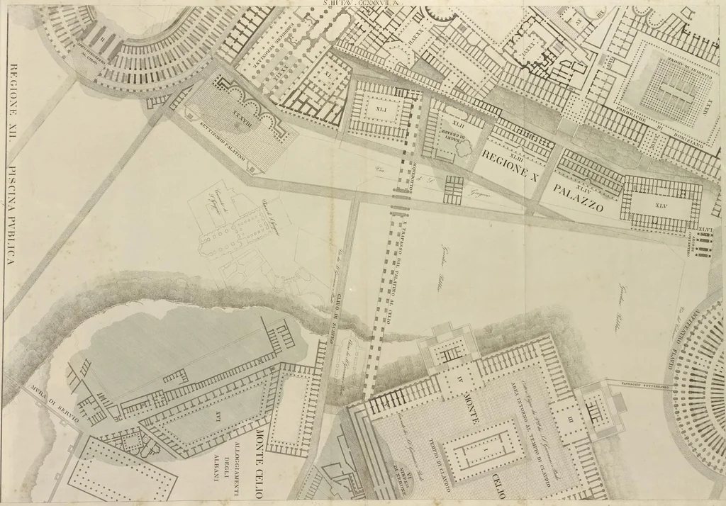 An illustration from L'architettura antica descritta e dimostrata coi monumenti ... : opera divisa in tre sezioni risguardanti la storia, la teorica, e le pratiche dell' architettura egiziana, greca e romana, 1830, leaf 248