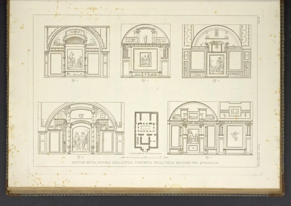 An illustration from L'architettura antica descritta e dimostrata coi monumenti ... : opera divisa in tre sezioni risguardanti la storia, la teorica, e le pratiche dell' architettura egiziana, greca e romana, 1830, leaf 272