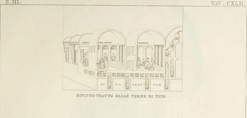 An illustration from L'architettura antica descritta e dimostrata coi monumenti ... : opera divisa in tre sezioni risguardanti la storia, la teorica, e le pratiche dell' architettura egiziana, greca e romana, 1830, leaf 36