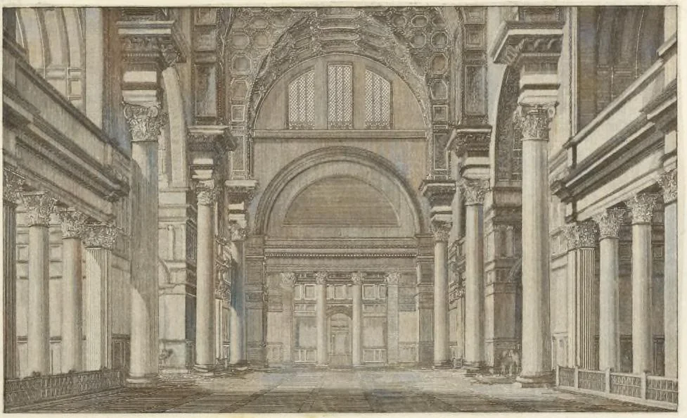 An illustration from L'architettura antica descritta e dimostrata coi monumenti ... : opera divisa in tre sezioni risguardanti la storia, la teorica, e le pratiche dell' architettura egiziana, greca e romana, 1830, leaf 66