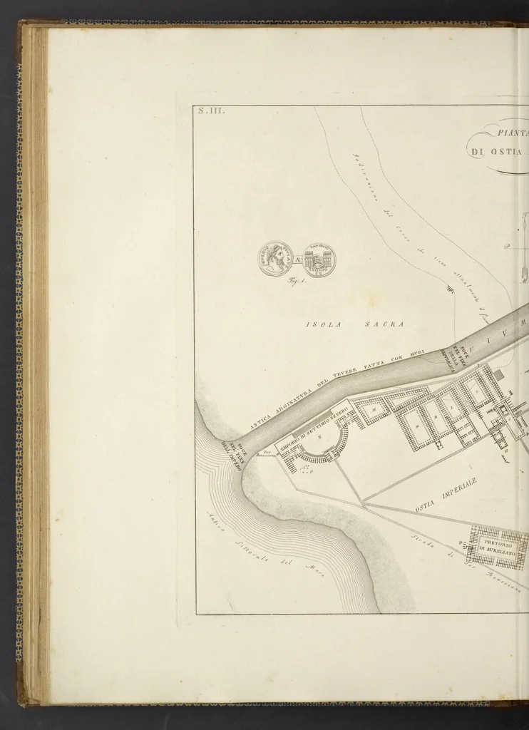 An illustration from L'architettura antica descritta e dimostrata coi monumenti ... : opera divisa in tre sezioni risguardanti la storia, la teorica, e le pratiche dell' architettura egiziana, greca e romana, 1830, leaf 73