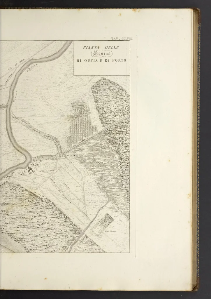 An illustration from L'architettura antica descritta e dimostrata coi monumenti ... : opera divisa in tre sezioni risguardanti la storia, la teorica, e le pratiche dell' architettura egiziana, greca e romana, 1830, leaf 86