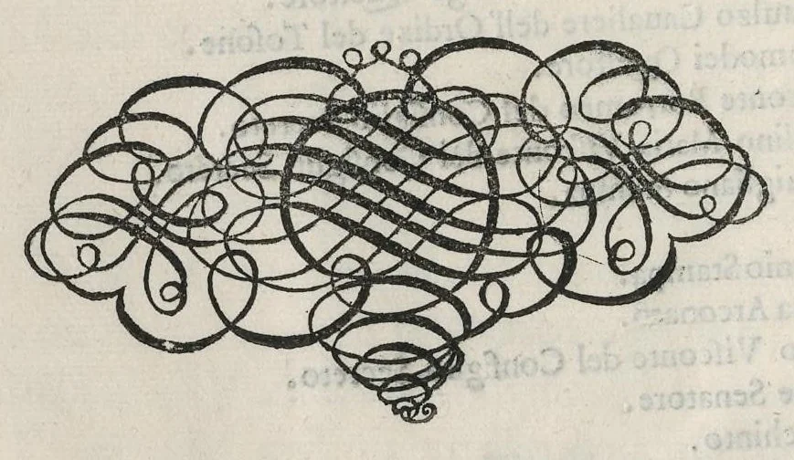 An illustration from La pompa della solenne entrata fatta dalla serenissima Maria Anna Avstriaca : figlia dell'inuittissimo imperante Ferdinando terzo et sposa del potentissimo Filippo qvarto monarcha delle Spagne, rè di molti regni, duca di Milano, accompagnata dal serenissimo Ferdinando qvarto rè di Boemia, & Ongaria suo fratello nella città di Milano : con la descrittione de gli apparati, & feste reali in questa occasione essibite, 1651, leaf 9