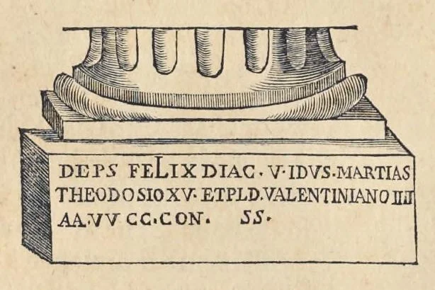An illustration from Sculture e pitture sagre estratte dai cimiterj di Roma : pubblicate gia dagli autori della Roma sotterranea ed ora nuovamente date in luce colle spiegazioni per ordine di n. s. Clemente XII .., 1737, leaf 131
