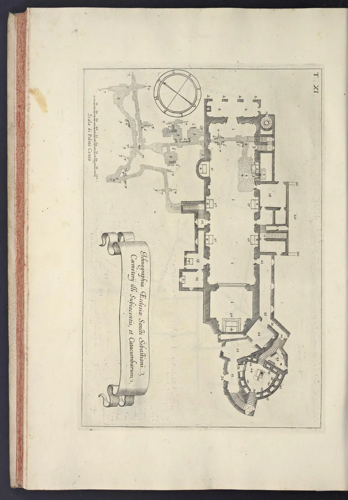An illustration from Sculture e pitture sagre estratte dai cimiterj di Roma : pubblicate gia dagli autori della Roma sotterranea ed ora nuovamente date in luce colle spiegazioni per ordine di n. s. Clemente XII .., 1737, leaf 263