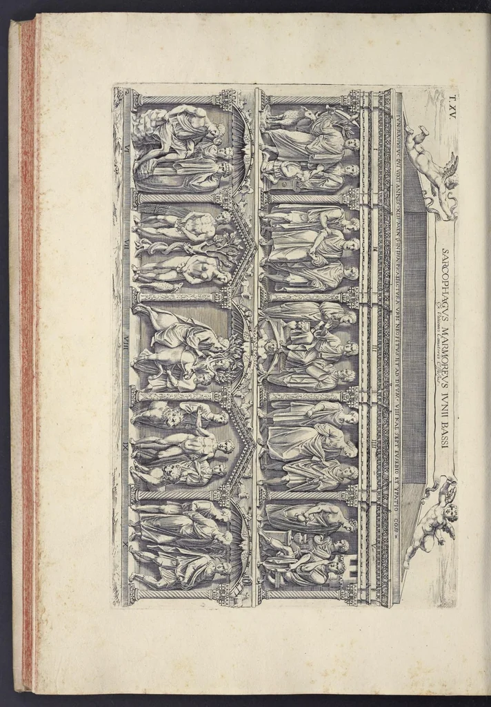 An illustration from Sculture e pitture sagre estratte dai cimiterj di Roma : pubblicate gia dagli autori della Roma sotterranea ed ora nuovamente date in luce colle spiegazioni per ordine di n. s. Clemente XII .., 1737, leaf 271