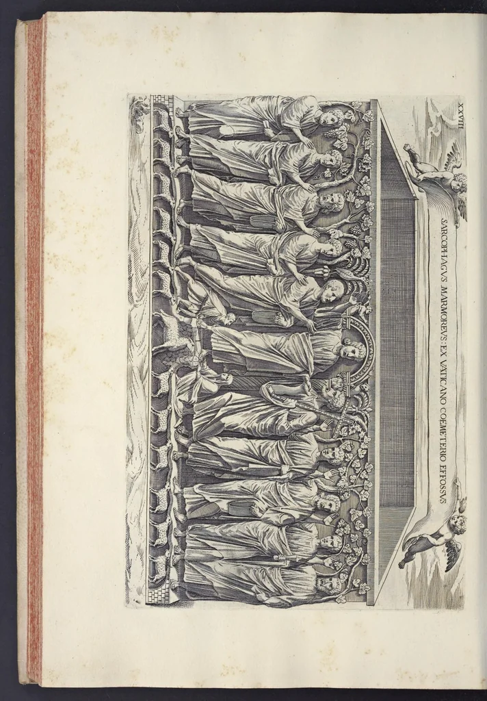 An illustration from Sculture e pitture sagre estratte dai cimiterj di Roma : pubblicate gia dagli autori della Roma sotterranea ed ora nuovamente date in luce colle spiegazioni per ordine di n. s. Clemente XII .., 1737, leaf 297