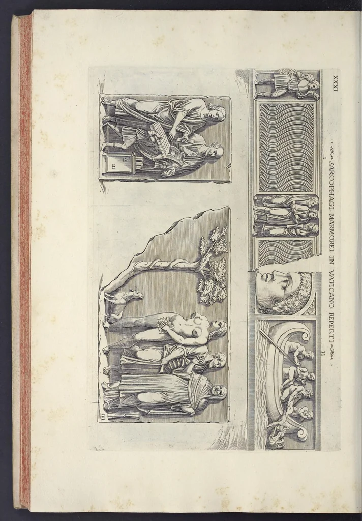 An illustration from Sculture e pitture sagre estratte dai cimiterj di Roma : pubblicate gia dagli autori della Roma sotterranea ed ora nuovamente date in luce colle spiegazioni per ordine di n. s. Clemente XII .., 1737, leaf 303