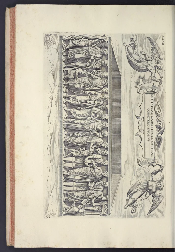 An illustration from Sculture e pitture sagre estratte dai cimiterj di Roma : pubblicate gia dagli autori della Roma sotterranea ed ora nuovamente date in luce colle spiegazioni per ordine di n. s. Clemente XII .., 1737, leaf 305