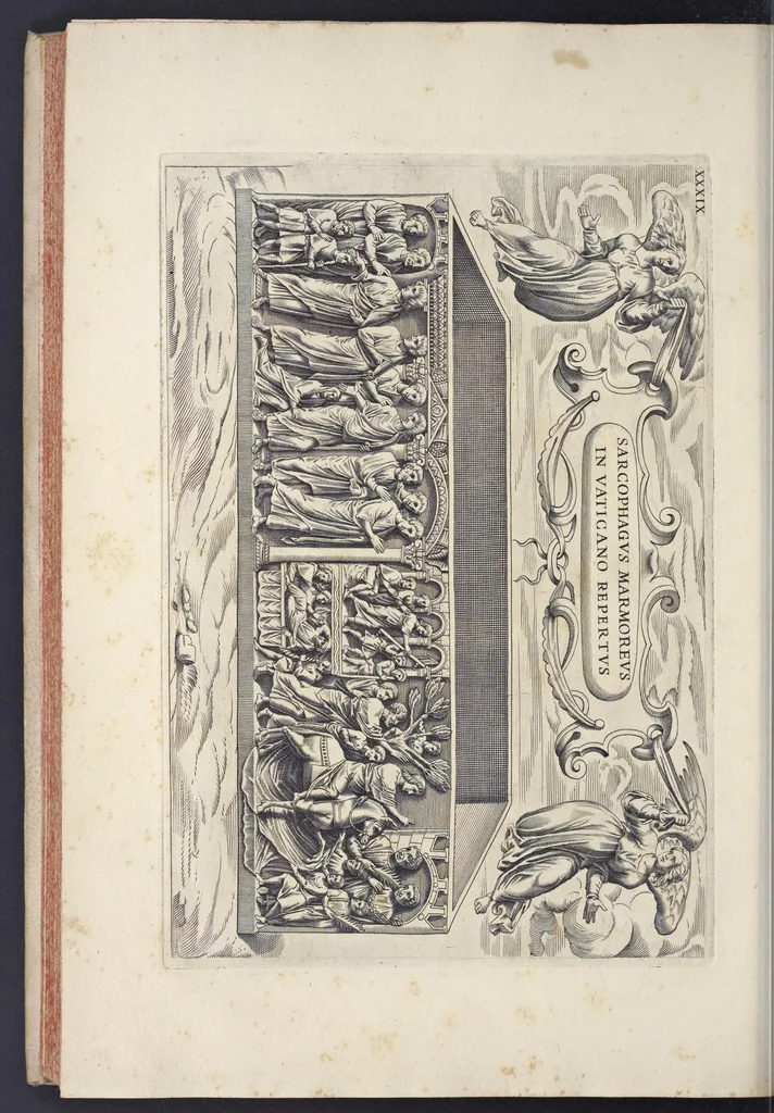 An illustration from Sculture e pitture sagre estratte dai cimiterj di Roma : pubblicate gia dagli autori della Roma sotterranea ed ora nuovamente date in luce colle spiegazioni per ordine di n. s. Clemente XII .., 1737, leaf 319