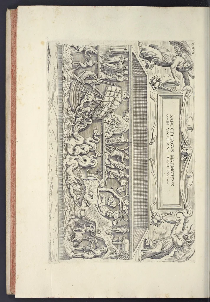 An illustration from Sculture e pitture sagre estratte dai cimiterj di Roma : pubblicate gia dagli autori della Roma sotterranea ed ora nuovamente date in luce colle spiegazioni per ordine di n. s. Clemente XII .., 1737, leaf 325