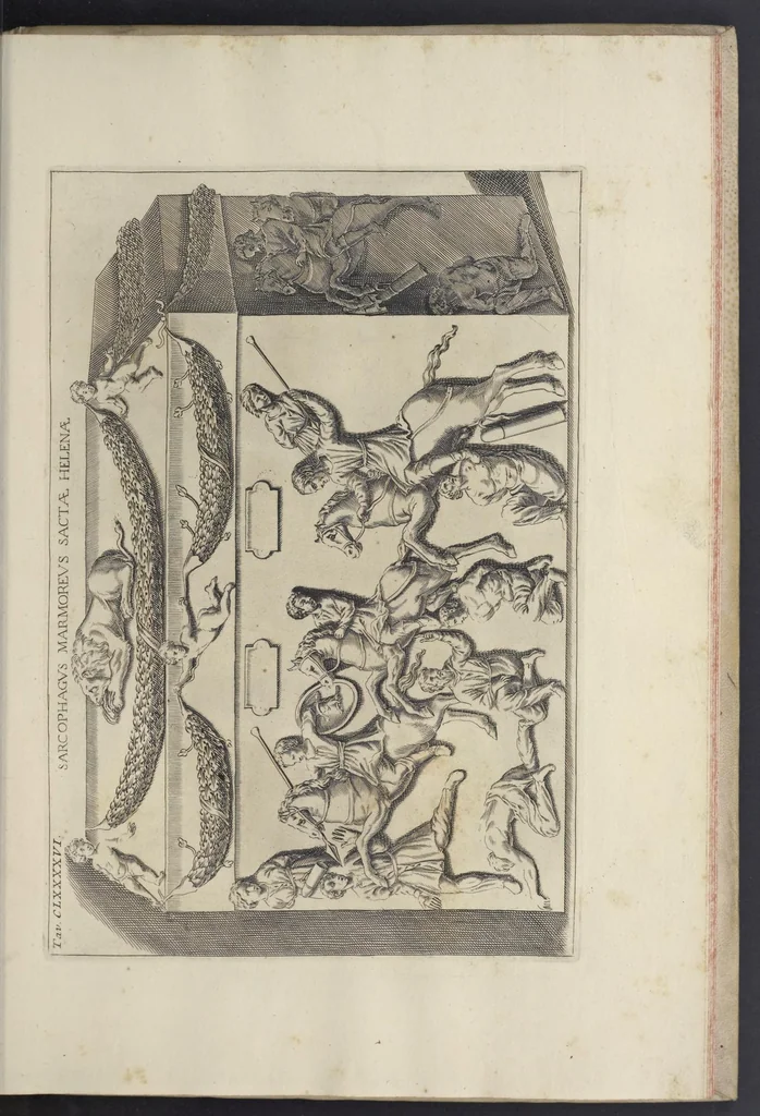 An illustration from Sculture e pitture sagre estratte dai cimiterj di Roma : pubblicate gia dagli autori della Roma sotterranea ed ora nuovamente date in luce colle spiegazioni per ordine di n. s. Clemente XII .., 1737, leaf 346