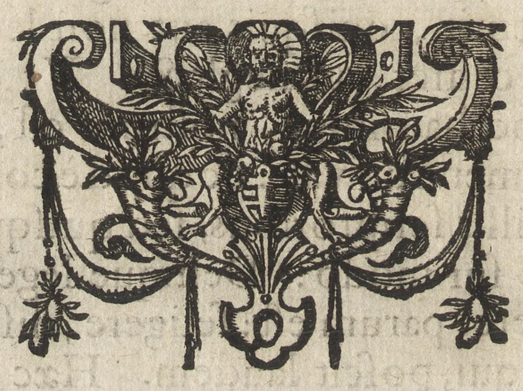 An illustration from Ivsti LipsI De crvce libri tres : ad sacram profanámque historiam utiles : vnà cum notis, 1594, leaf 119