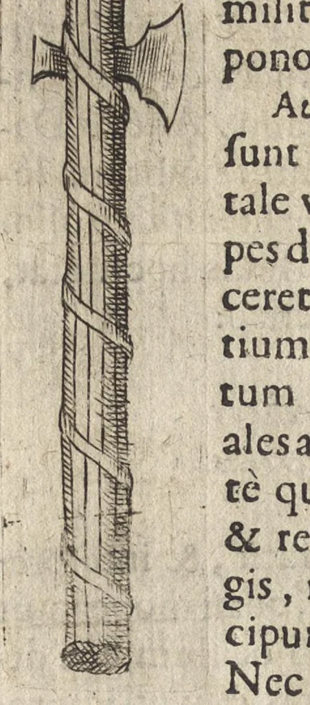 An illustration from Ivsti LipsI De crvce libri tres : ad sacram profanámque historiam utiles : vnà cum notis, 1594, leaf 125