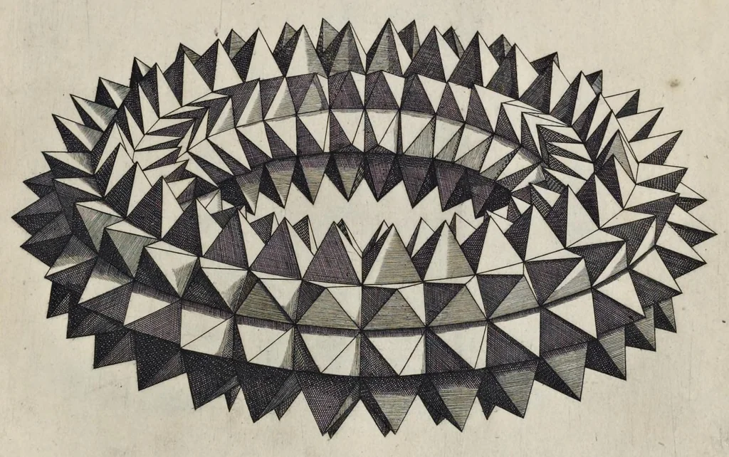 An illustration from La pratica di prospettiua del Caualiere Lorenzo Sirigatti : al Sermo. Ferdinando Medici granduca di Toscana, 1596, leaf 122