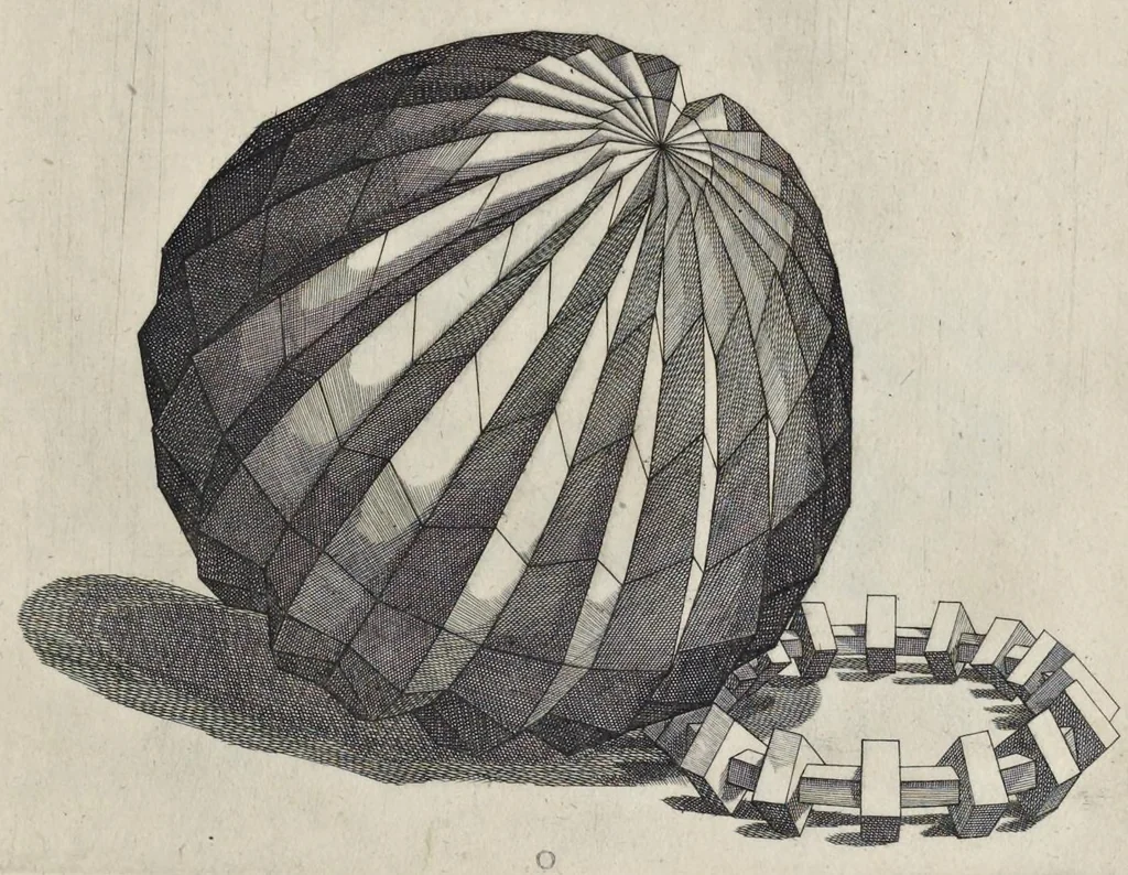 An illustration from La pratica di prospettiua del Caualiere Lorenzo Sirigatti : al Sermo. Ferdinando Medici granduca di Toscana, 1596, leaf 126