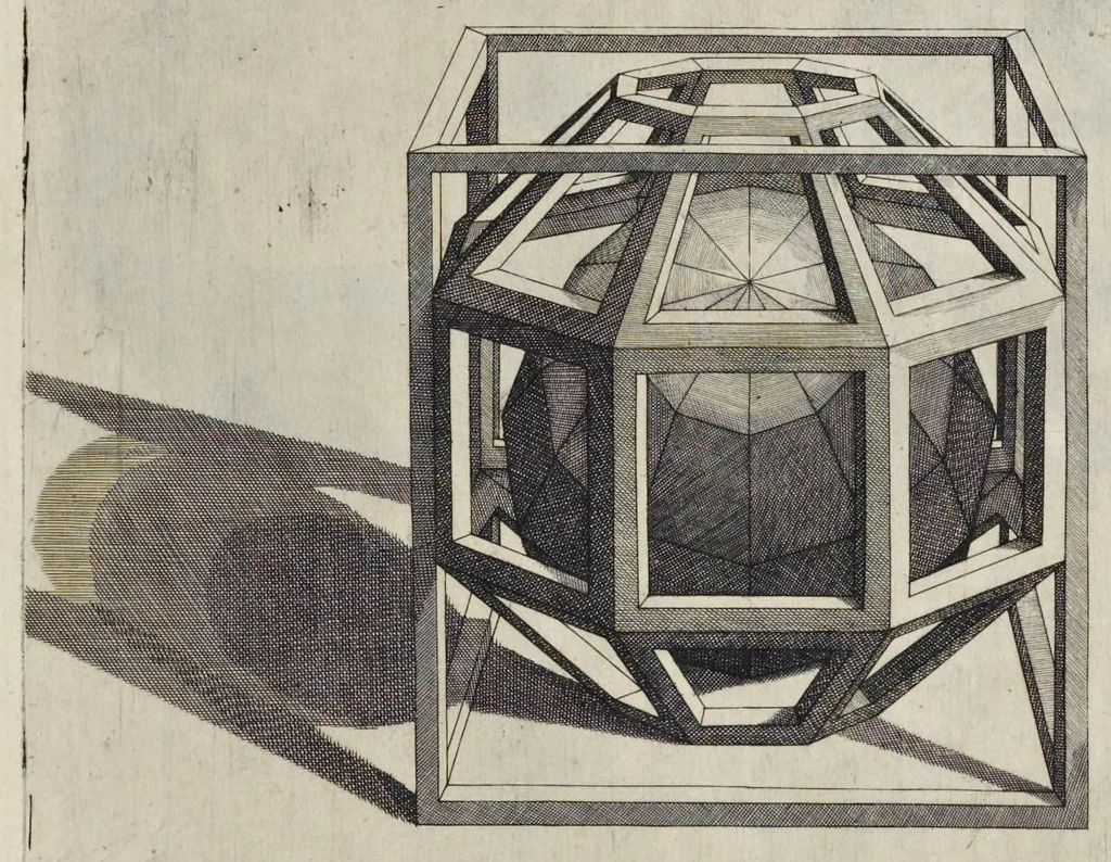 An illustration from La pratica di prospettiua del Caualiere Lorenzo Sirigatti : al Sermo. Ferdinando Medici granduca di Toscana, 1596, leaf 138