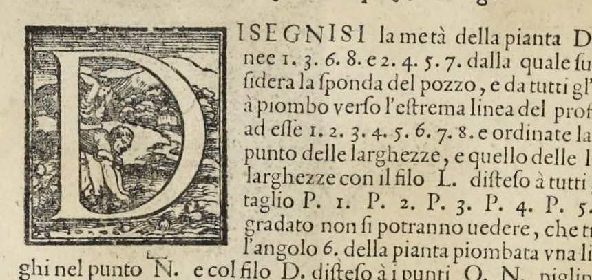 An illustration from La pratica di prospettiua del Caualiere Lorenzo Sirigatti : al Sermo. Ferdinando Medici granduca di Toscana, 1596, leaf 33