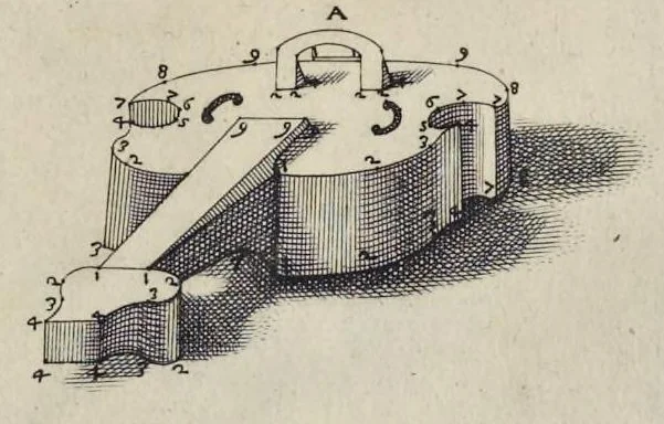 An illustration from La pratica di prospettiua del Caualiere Lorenzo Sirigatti : al Sermo. Ferdinando Medici granduca di Toscana, 1596, leaf 92