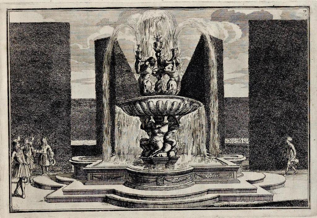 An illustration from Die Fürst-Bischofliche Olmucische Residentz-Stadt Cremsier : sambt denen nechst darbey neu-erhöbt, und von Grund zugericht und erbauten Lust- Blum- und Thier-Garten, 1691, leaf 20