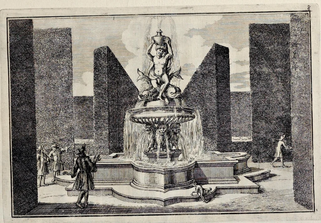 An illustration from Die Fürst-Bischofliche Olmucische Residentz-Stadt Cremsier : sambt denen nechst darbey neu-erhöbt, und von Grund zugericht und erbauten Lust- Blum- und Thier-Garten, 1691, leaf 22