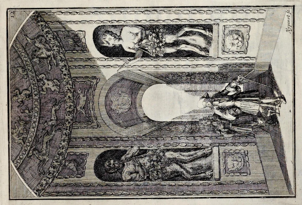 An illustration from Die Fürst-Bischofliche Olmucische Residentz-Stadt Cremsier : sambt denen nechst darbey neu-erhöbt, und von Grund zugericht und erbauten Lust- Blum- und Thier-Garten, 1691, leaf 30