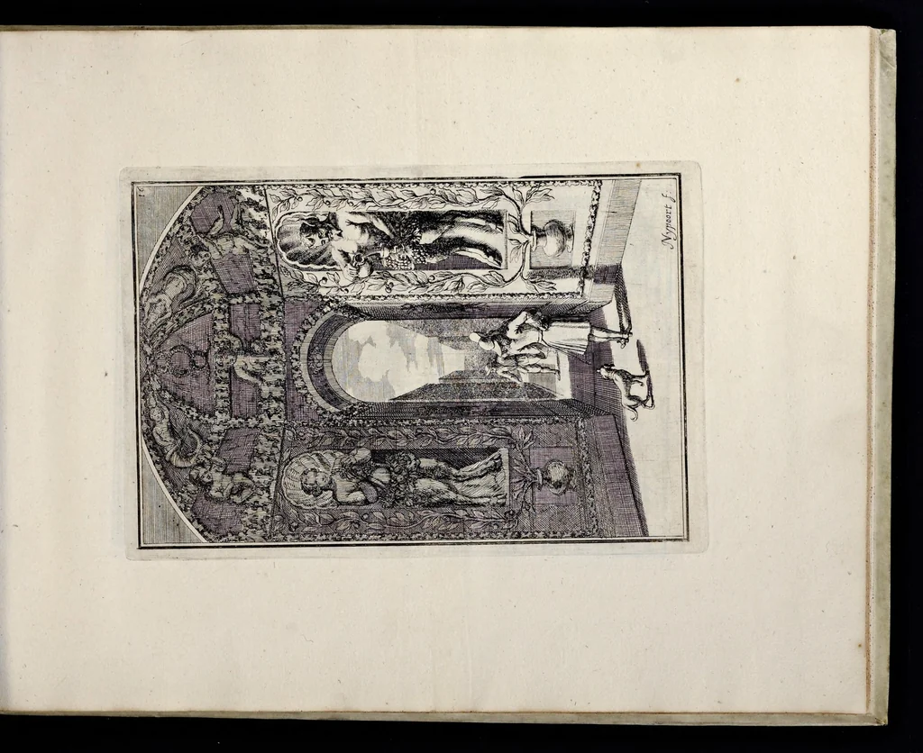 An illustration from Die Fürst-Bischofliche Olmucische Residentz-Stadt Cremsier : sambt denen nechst darbey neu-erhöbt, und von Grund zugericht und erbauten Lust- Blum- und Thier-Garten, 1691, leaf 38