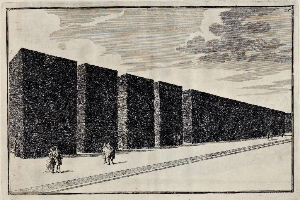 An illustration from Die Fürst-Bischofliche Olmucische Residentz-Stadt Cremsier : sambt denen nechst darbey neu-erhöbt, und von Grund zugericht und erbauten Lust- Blum- und Thier-Garten, 1691, leaf 56