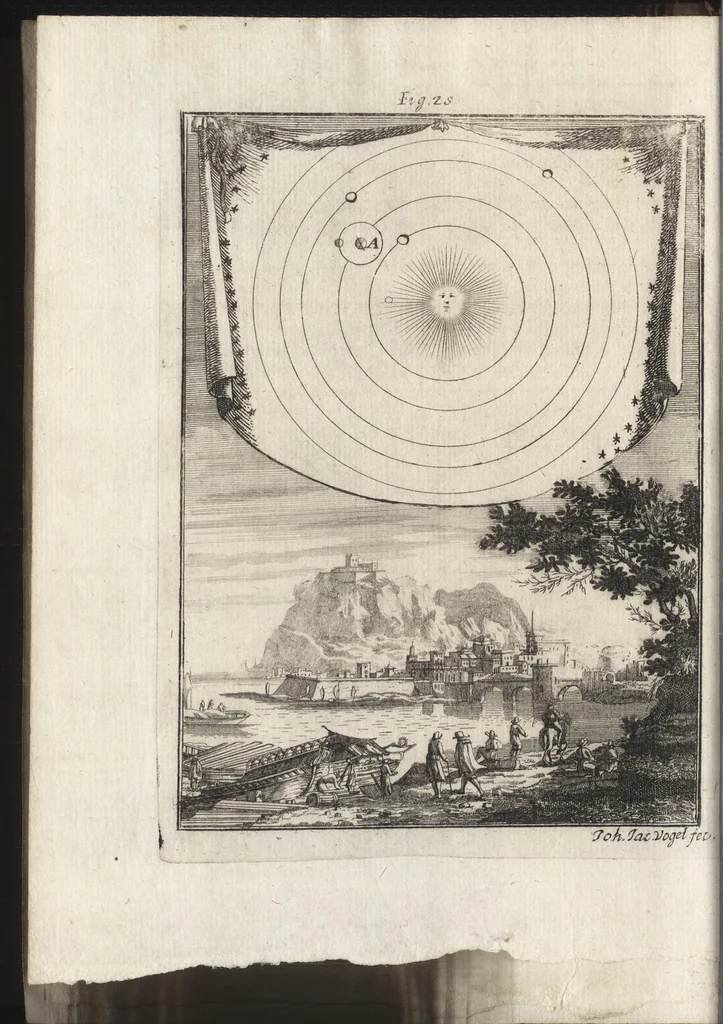 An illustration from Description de l'univers : contenant les differents systemes du monde, les cartes generales & particulieres de la geographie ancienne & moderne, les plans & les profils des principales villes & des autres lieux plus considerables de la Terre : avec les portraits des souverains qui y commandent, leurs blasons, titres & livrées : et les moeurs, religions, gouvernemens & divers habillemens de chaque nation, 1685, leaf 123
