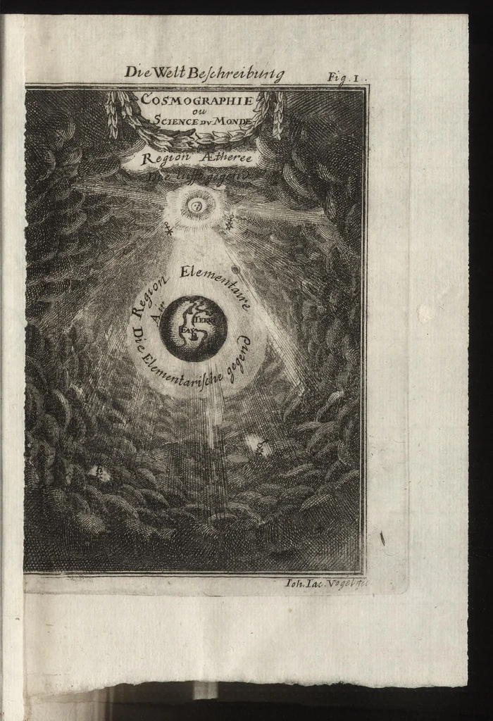 An illustration from Description de l'univers : contenant les differents systemes du monde, les cartes generales & particulieres de la geographie ancienne & moderne, les plans & les profils des principales villes & des autres lieux plus considerables de la Terre : avec les portraits des souverains qui y commandent, leurs blasons, titres & livrées : et les moeurs, religions, gouvernemens & divers habillemens de chaque nation, 1685, leaf 30