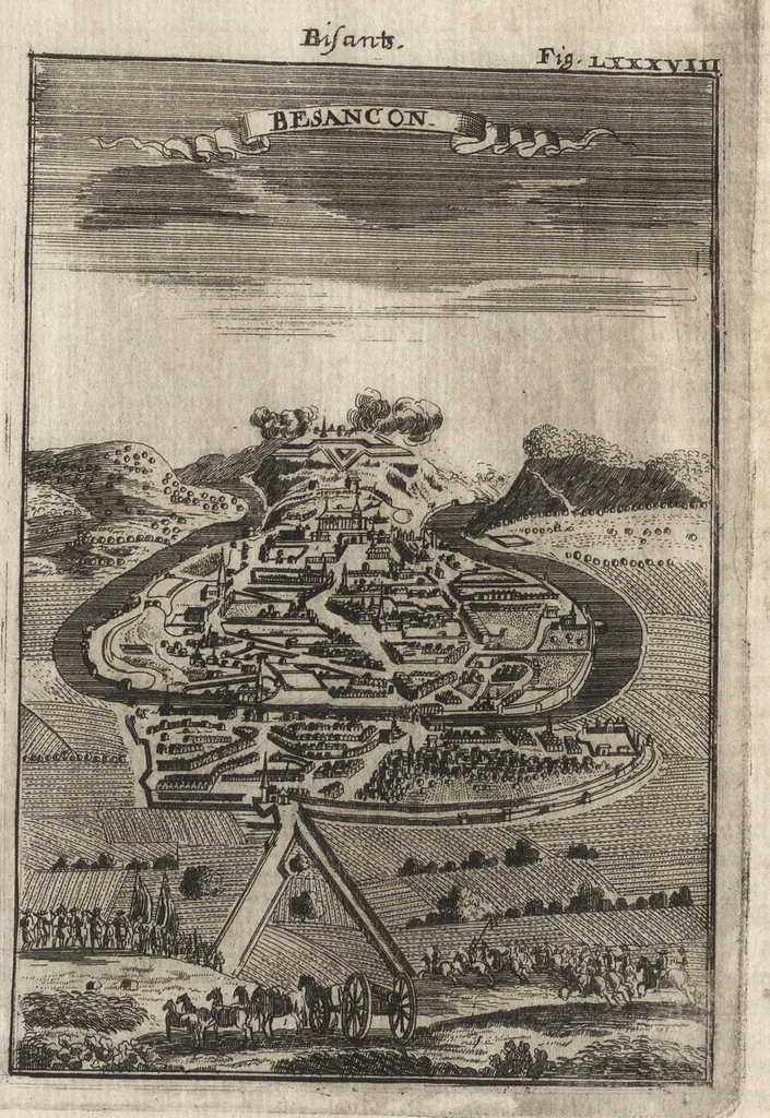An illustration from Description de l'univers : contenant les differents systemes du monde, les cartes generales & particulieres de la geographie ancienne & moderne, les plans & les profils des principales villes & des autres lieux plus considerables de la Terre : avec les portraits des souverains qui y commandent, leurs blasons, titres & livrées : et les moeurs, religions, gouvernemens & divers habillemens de chaque nation, 1685, leaf 333