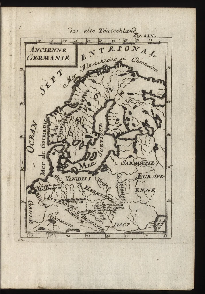 An illustration from Description de l'univers : contenant les differents systemes du monde, les cartes generales & particulieres de la geographie ancienne & moderne, les plans & les profils des principales villes & des autres lieux plus considerables de la Terre : avec les portraits des souverains qui y commandent, leurs blasons, titres & livrées : et les moeurs, religions, gouvernemens & divers habillemens de chaque nation, 1685, leaf 98