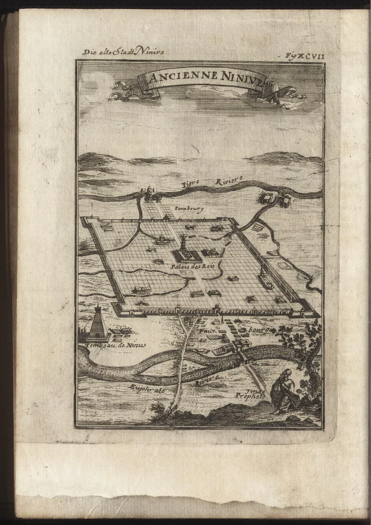 An illustration from Description de l'univers : contenant les differents systemes du monde, les cartes generales & particulieres de la geographie ancienne & moderne, les plans & les profils des principales villes & des autres lieux plus considerables de la Terre : avec les portraits des souverains qui y commandent, leurs blasons, titres & livrées : et les moeurs, religions, gouvernemens & divers habillemens de chaque nation, 1685, leaf 305