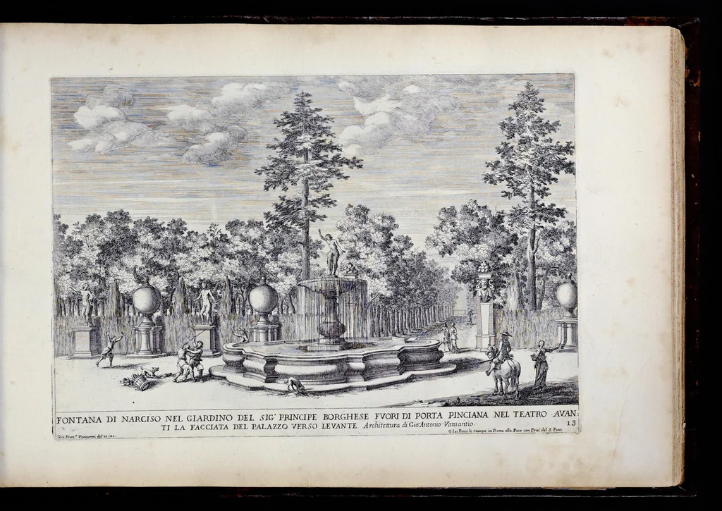 An illustration from Le fontane di Roma nelle piazze e lvoghi pvblici della città : con li loro prospetti, come sono al presente, 1691, leaf 130