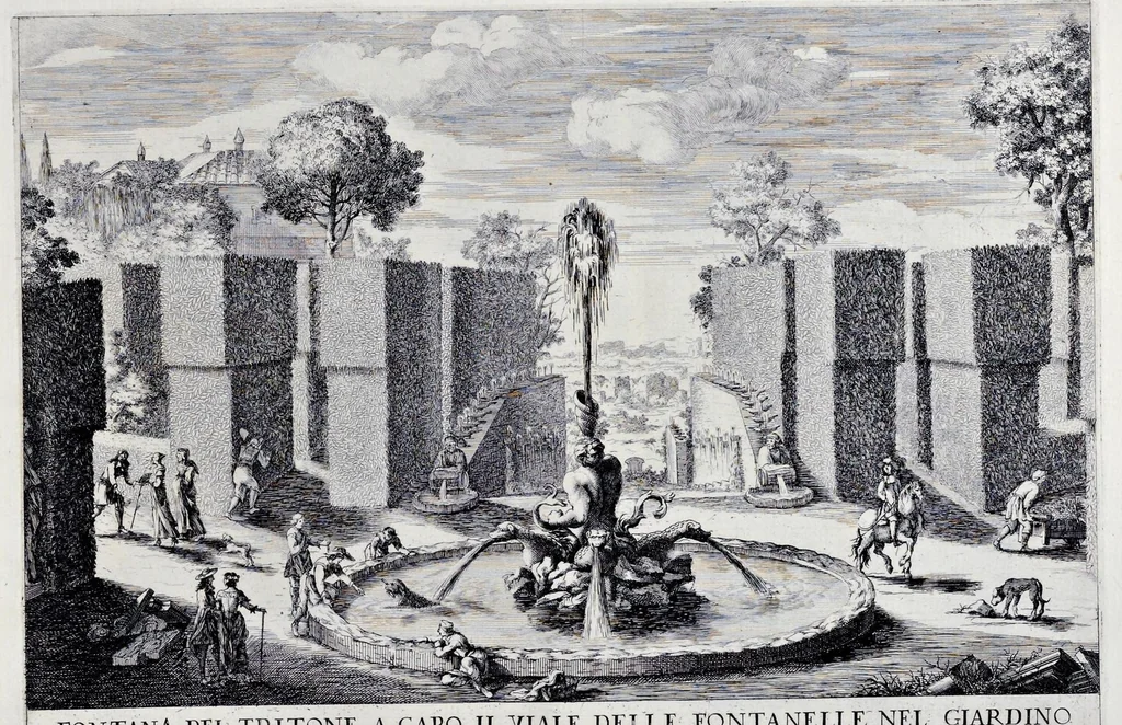 An illustration from Le fontane di Roma nelle piazze e lvoghi pvblici della città : con li loro prospetti, come sono al presente, 1691, leaf 142
