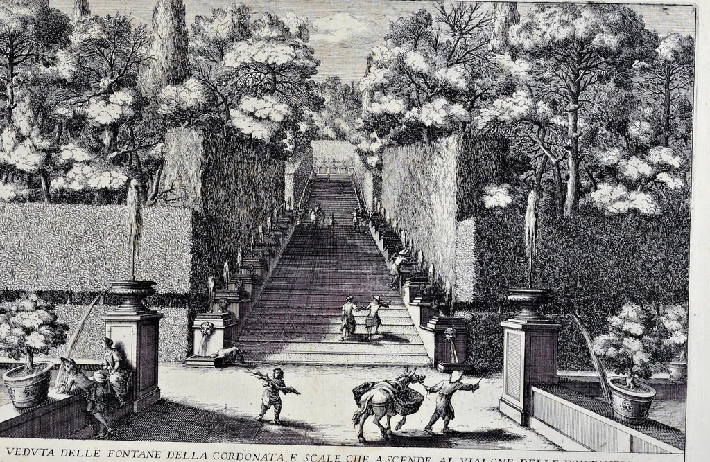 An illustration from Le fontane di Roma nelle piazze e lvoghi pvblici della città : con li loro prospetti, come sono al presente, 1691, leaf 184