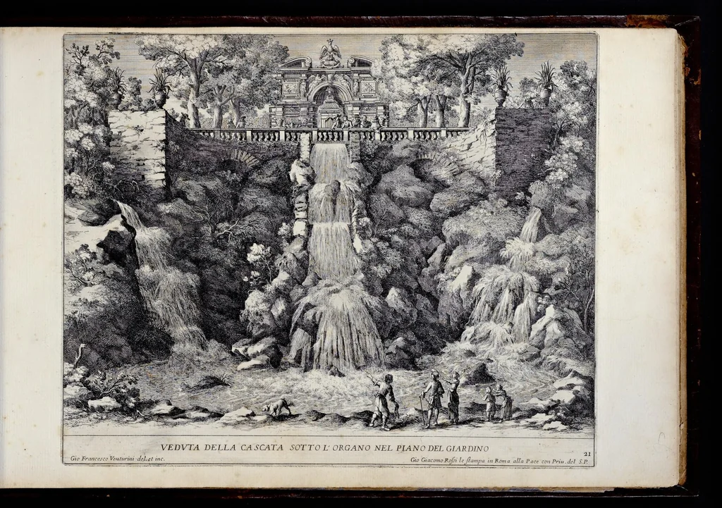 An illustration from Le fontane di Roma nelle piazze e lvoghi pvblici della città : con li loro prospetti, come sono al presente, 1691, leaf 202