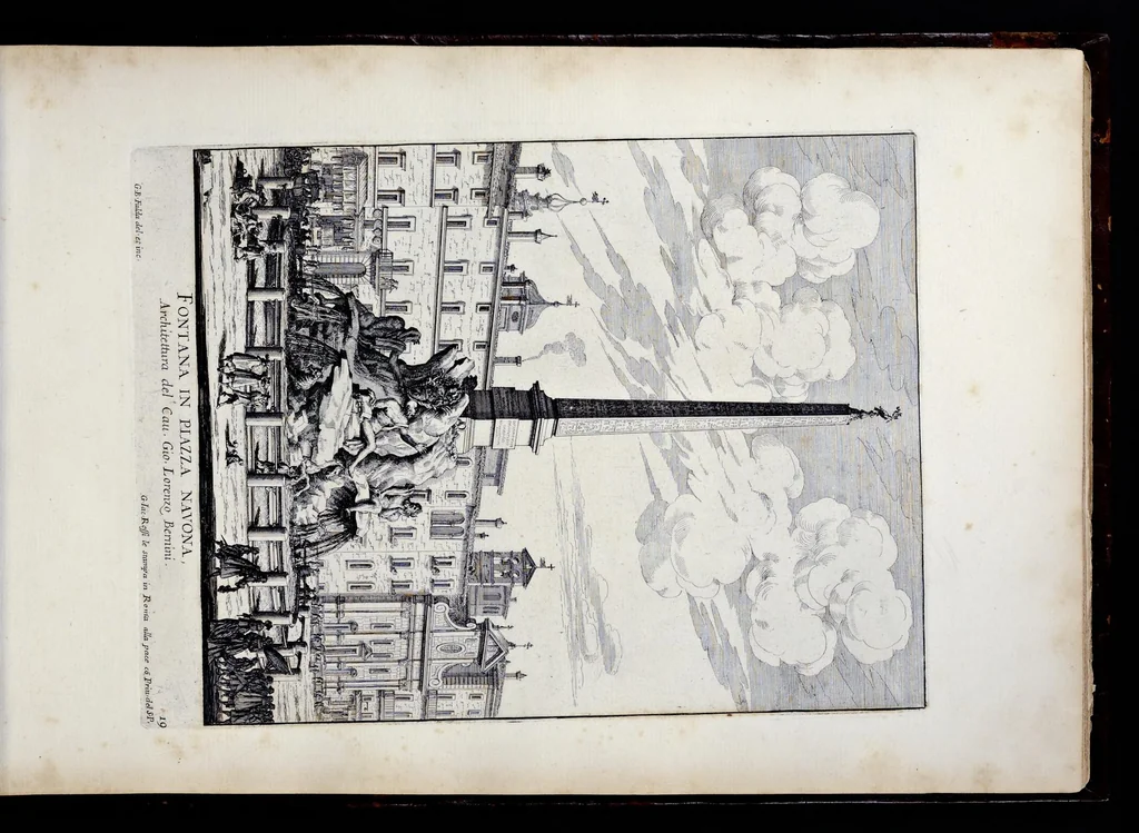 An illustration from Le fontane di Roma nelle piazze e lvoghi pvblici della città : con li loro prospetti, come sono al presente, 1691, leaf 40