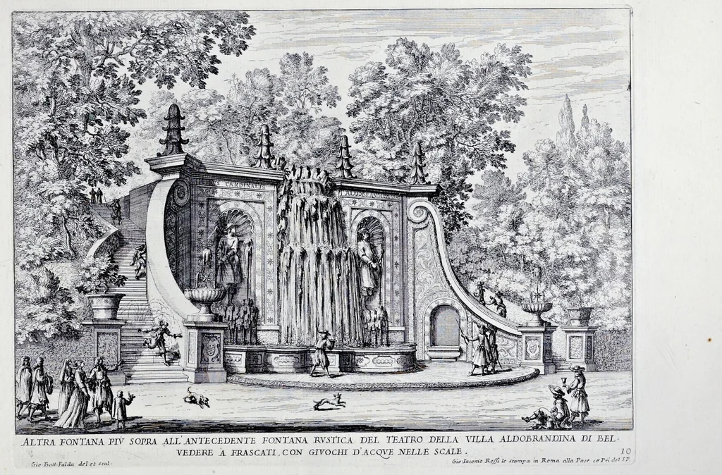 An illustration from Le fontane di Roma nelle piazze e lvoghi pvblici della città : con li loro prospetti, come sono al presente, 1691, leaf 88