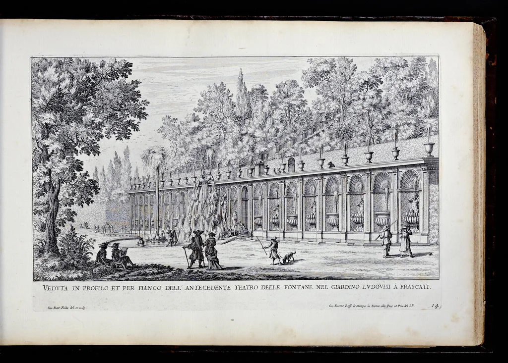 An illustration from Le fontane di Roma nelle piazze e lvoghi pvblici della città : con li loro prospetti, come sono al presente, 1691, leaf 96