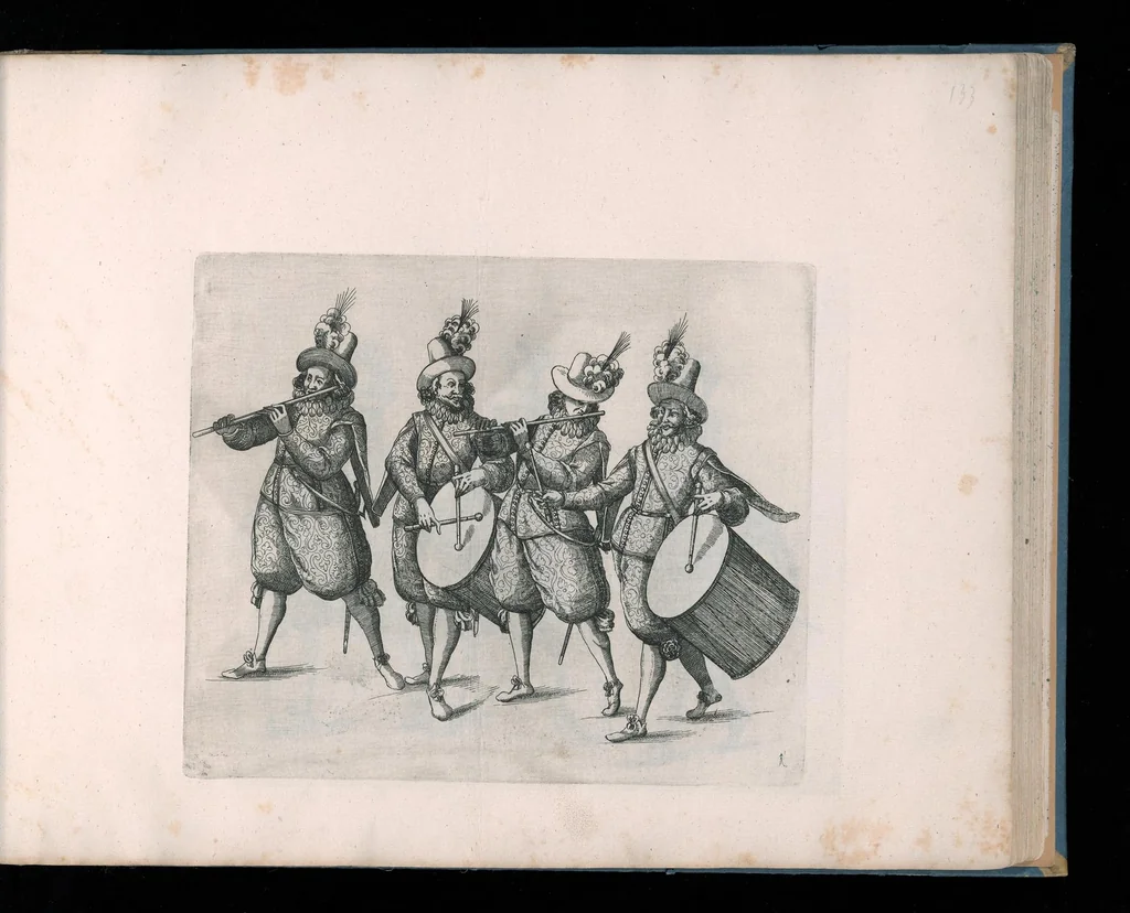 An illustration from Repraesentatio der fürstlichen Auffzug vnd Ritterspil : sobei des ... Fürsten ... Johann Friderichen, Hertzogen zu Wurttenberg vnd Teckh ... vnd der ... Fürstin ... Barbara Sophien geborne Marggrauin zu Brandẽburgi ... hochzeitlich. Ehrnfest den 6 Nouemb. A.̊1609 in der fürstl. Hauptstat Stutgarten mit grosser Solennitet gehaiten worden ..., 1611, leaf 260