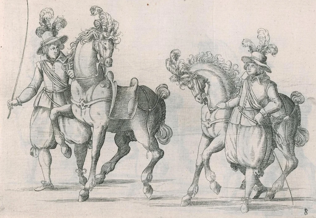 An illustration from Repraesentatio der fürstlichen Auffzug vnd Ritterspil : sobei des ... Fürsten ... Johann Friderichen, Hertzogen zu Wurttenberg vnd Teckh ... vnd der ... Fürstin ... Barbara Sophien geborne Marggrauin zu Brandẽburgi ... hochzeitlich. Ehrnfest den 6 Nouemb. A.̊1609 in der fürstl. Hauptstat Stutgarten mit grosser Solennitet gehaiten worden ..., 1611, leaf 344
