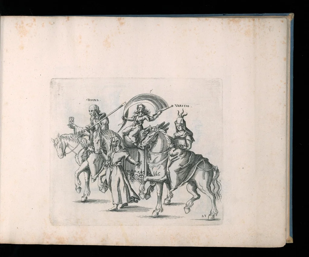 An illustration from Repraesentatio der fürstlichen Auffzug vnd Ritterspil : sobei des ... Fürsten ... Johann Friderichen, Hertzogen zu Wurttenberg vnd Teckh ... vnd der ... Fürstin ... Barbara Sophien geborne Marggrauin zu Brandẽburgi ... hochzeitlich. Ehrnfest den 6 Nouemb. A.̊1609 in der fürstl. Hauptstat Stutgarten mit grosser Solennitet gehaiten worden ..., 1611, leaf 50