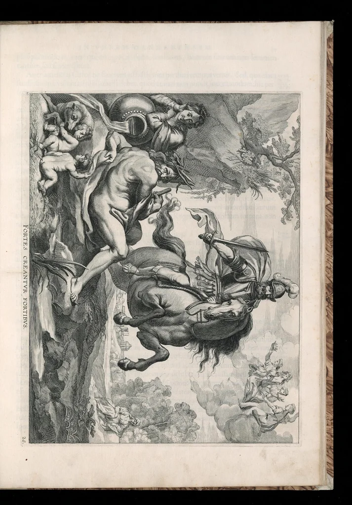 An illustration from Serenissimi principis Ferdinandi Hispaniarum infantis S.R.E. cardinalis triumphalis introitus in Flandriae metropolim Gandauum, 1636, leaf 114