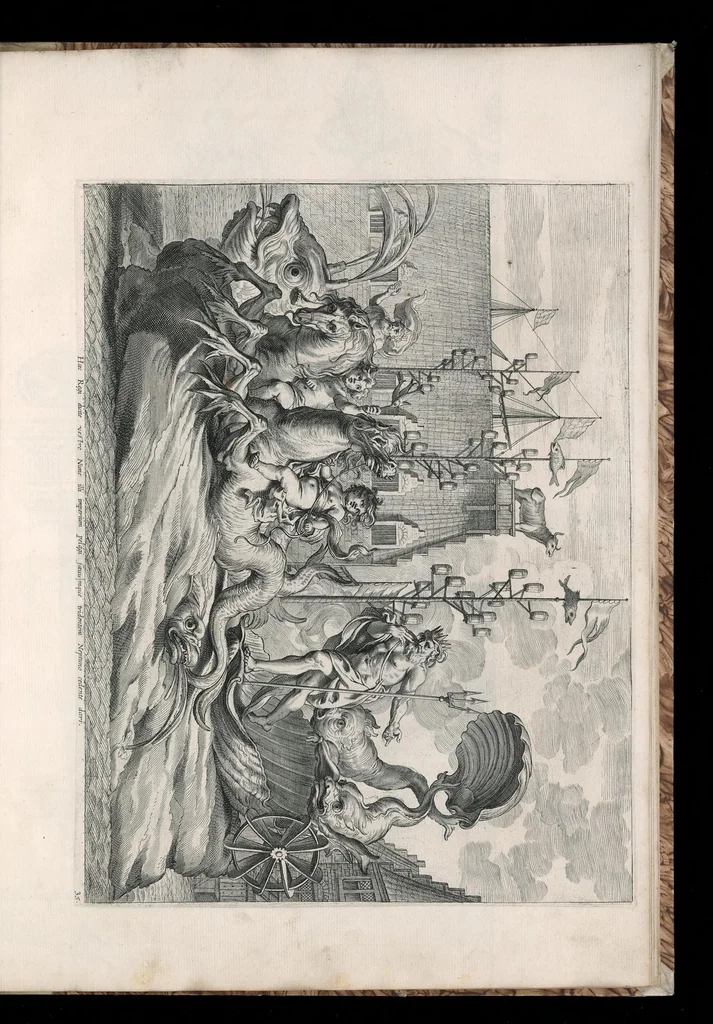 An illustration from Serenissimi principis Ferdinandi Hispaniarum infantis S.R.E. cardinalis triumphalis introitus in Flandriae metropolim Gandauum, 1636, leaf 134