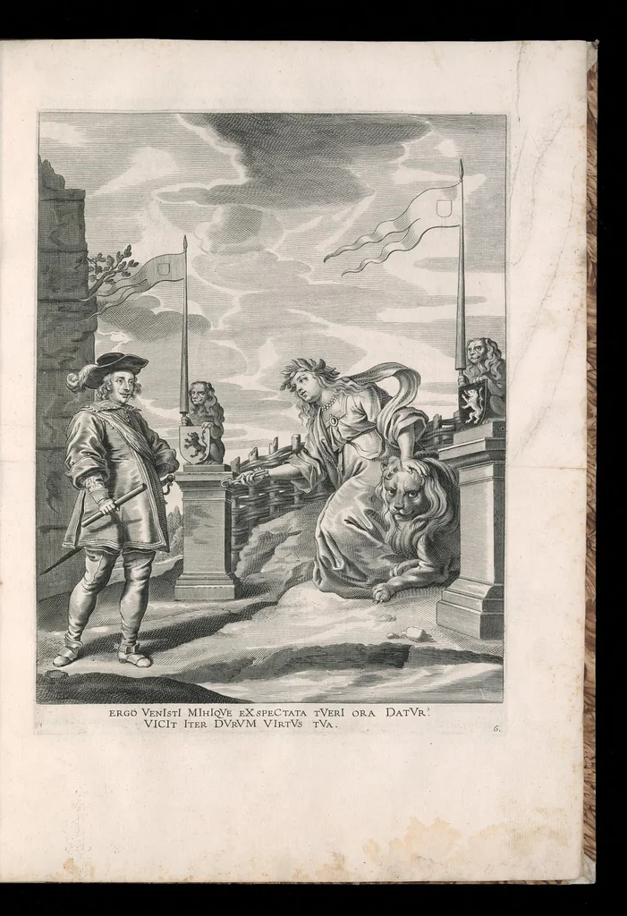An illustration from Serenissimi principis Ferdinandi Hispaniarum infantis S.R.E. cardinalis triumphalis introitus in Flandriae metropolim Gandauum, 1636, leaf 30
